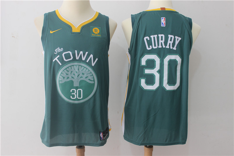 Men Golden State Warriors 30 Curry Green Game Nike NBA Jerseys